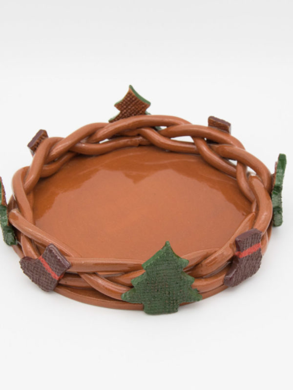 Χριστουγεννιάτικο στεφάνι κηροπήγιο